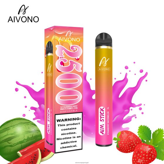 melancia morango Aivono AIM STICK 2500 280DJX149 | Aivono Vape Review